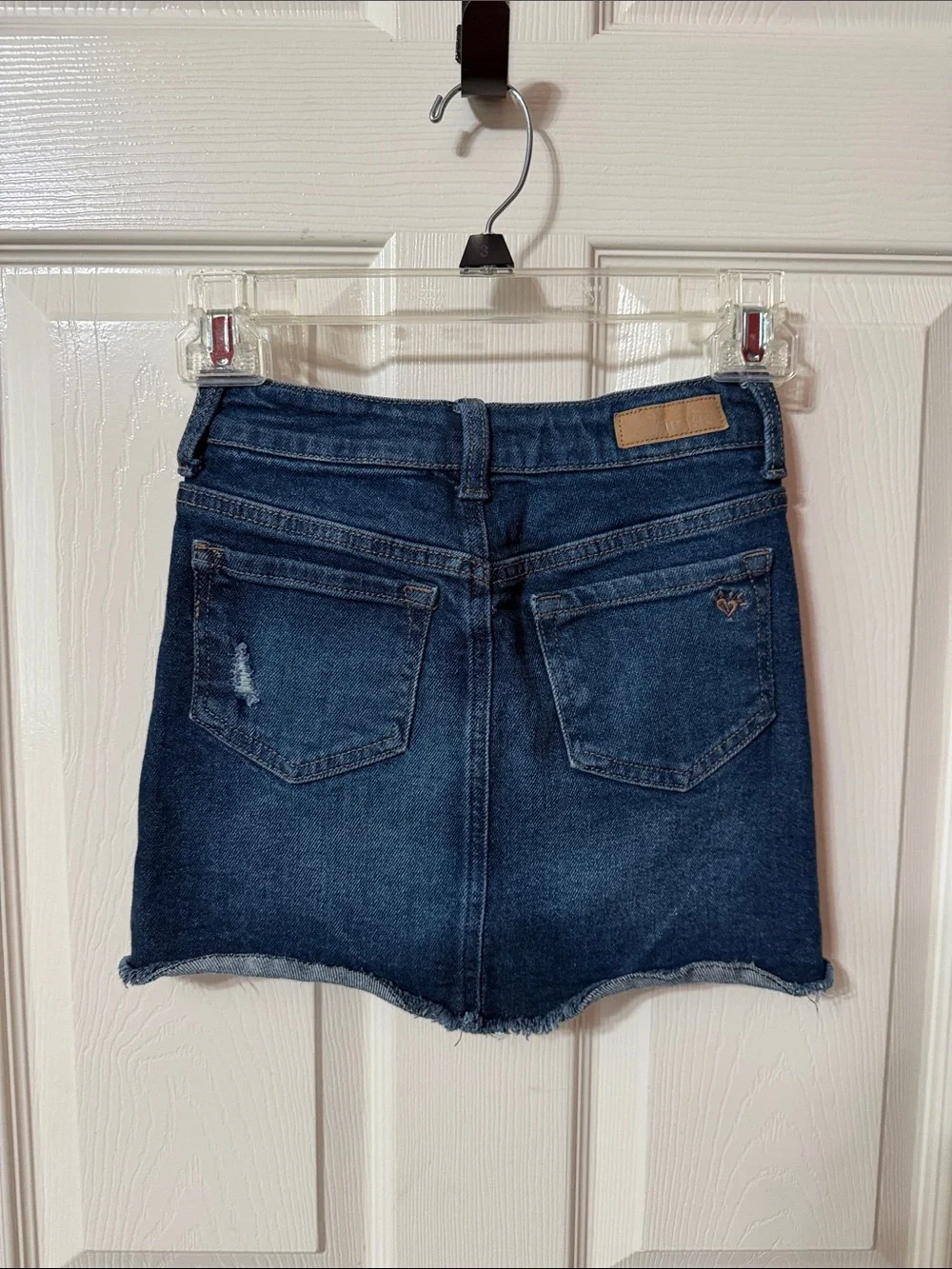 BUNDLE! Girls Size 8 - Justice Blue Denim SKORT and Justice Top